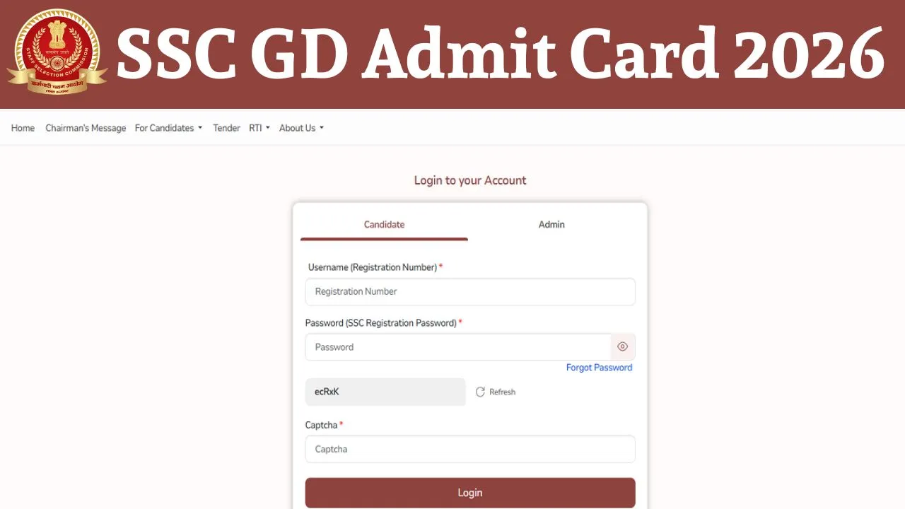 SSC GD Constable Admit Card 2026
