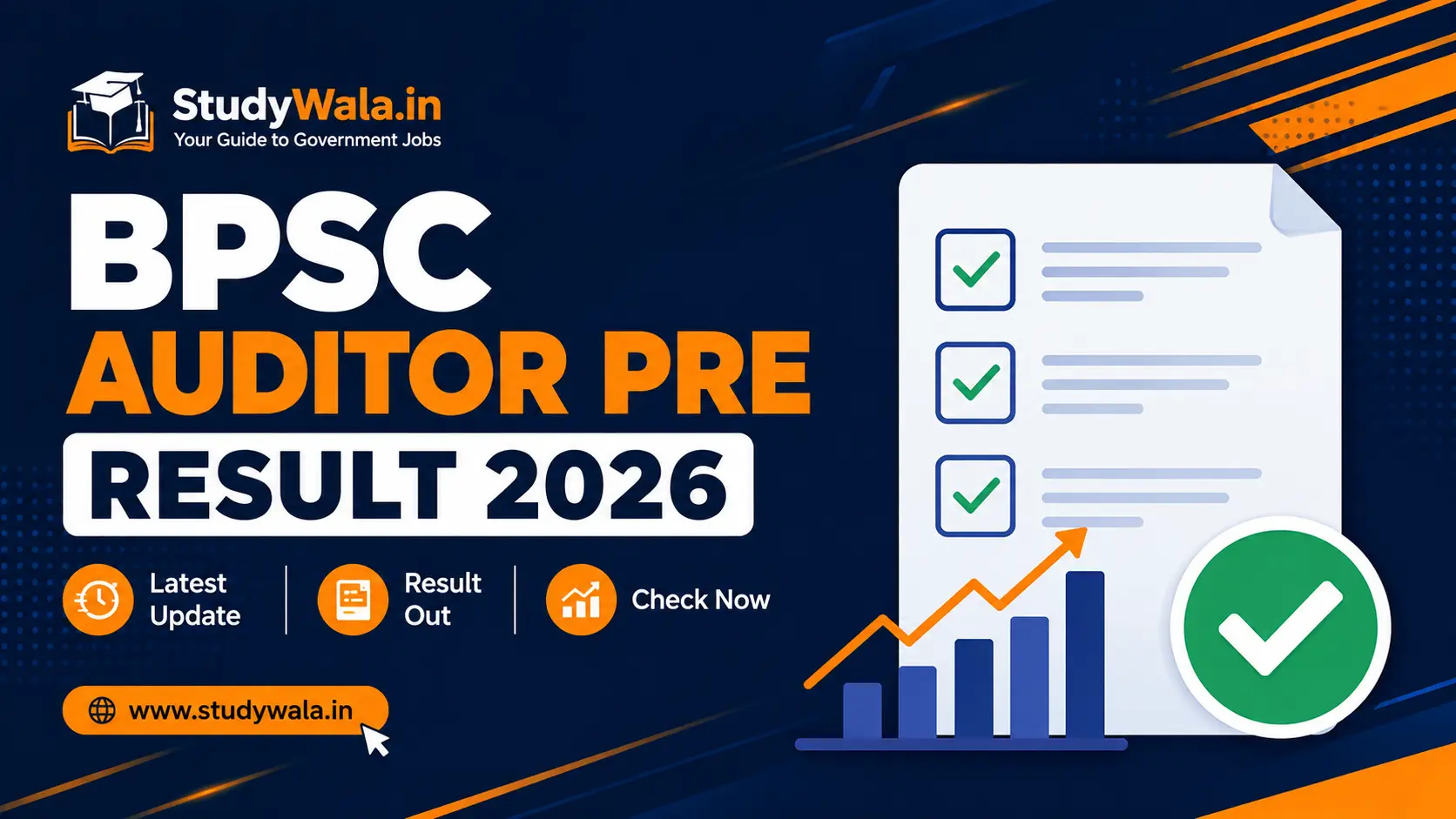 BPSC Auditor Pre Result 2026 Banner
