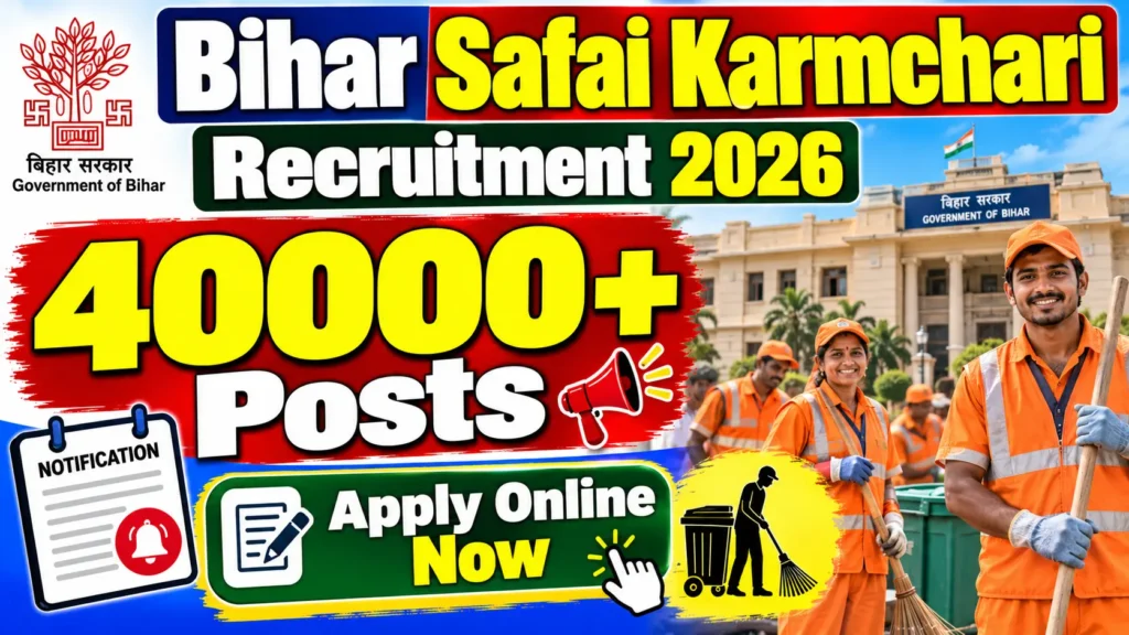 Bihar Safai Karmchari Bharti 2026