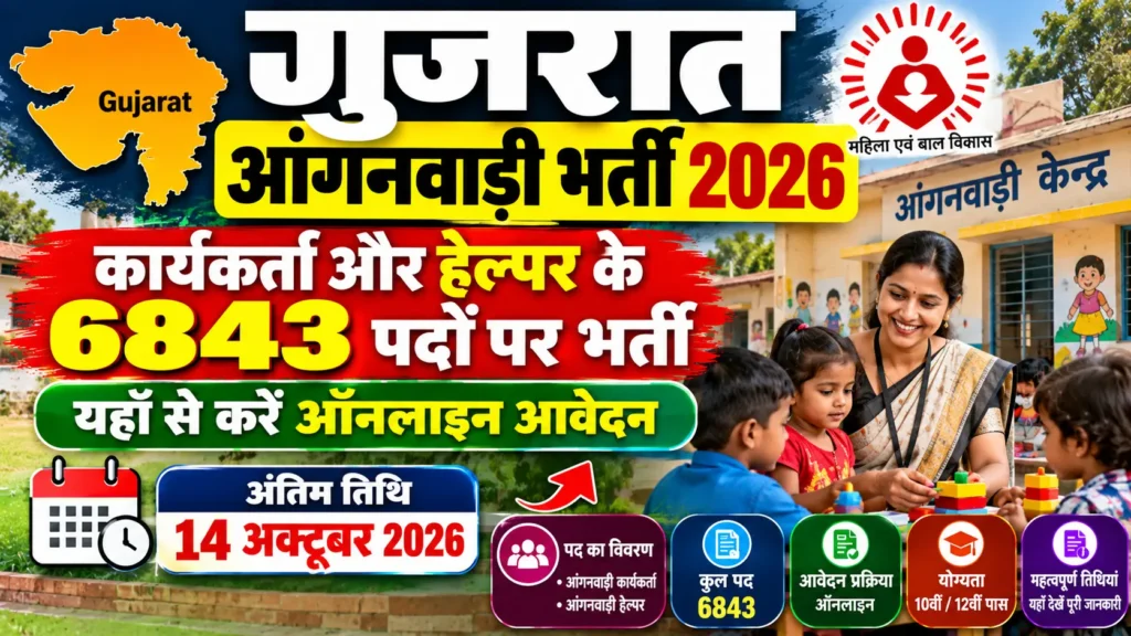 Gujarat Anganwadi Bharti 2026