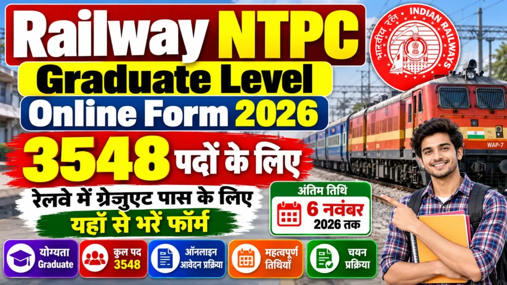 Railway NTPC Graduate Level Online Form 2026