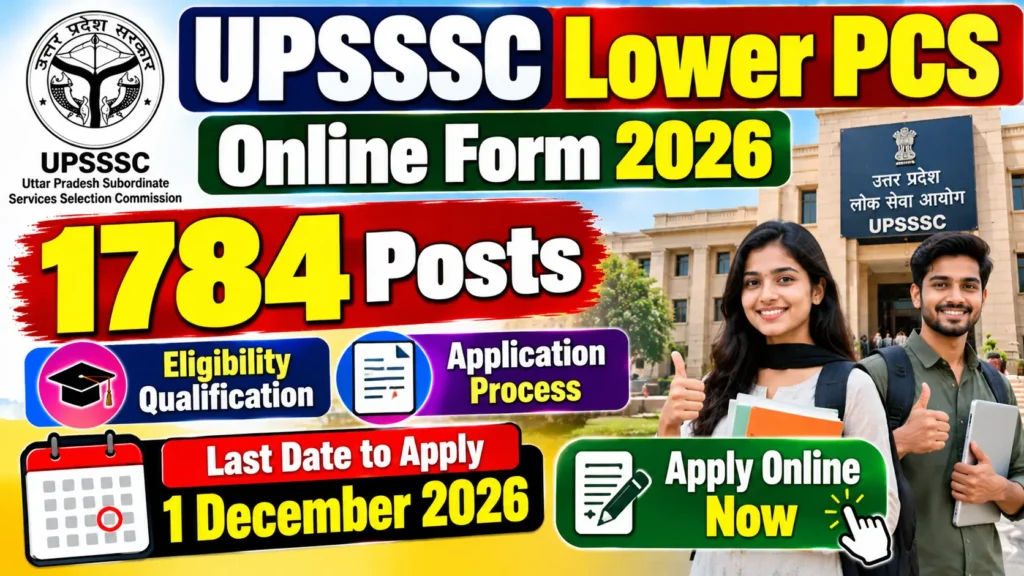 UPSSSC Lower PCS Online Form 2026